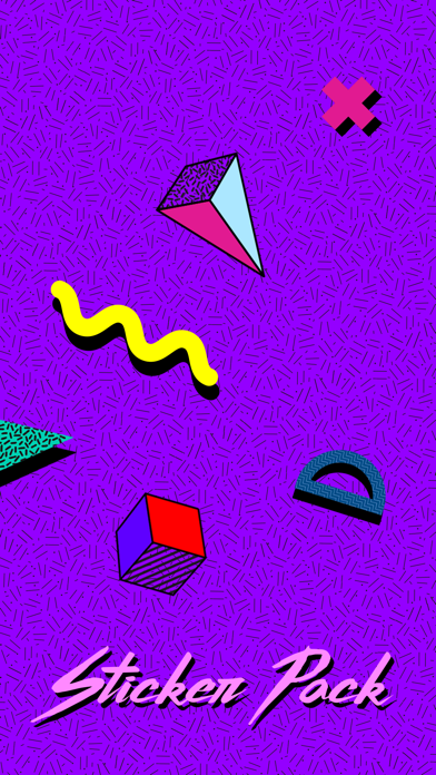 Retro 80s Shapes screenshot 2