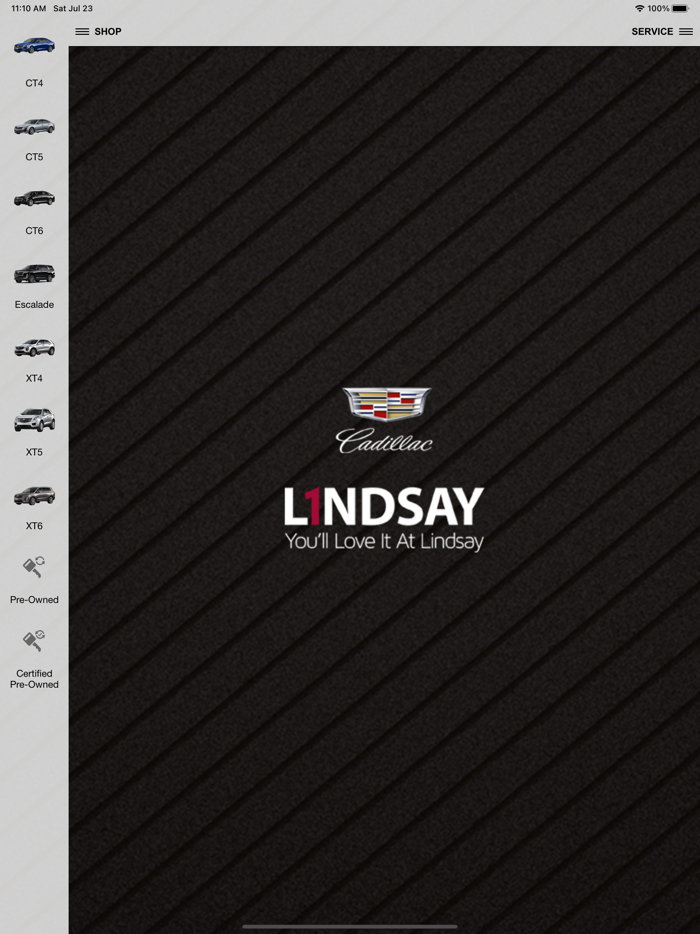Lindsay Cadillac Dealer App