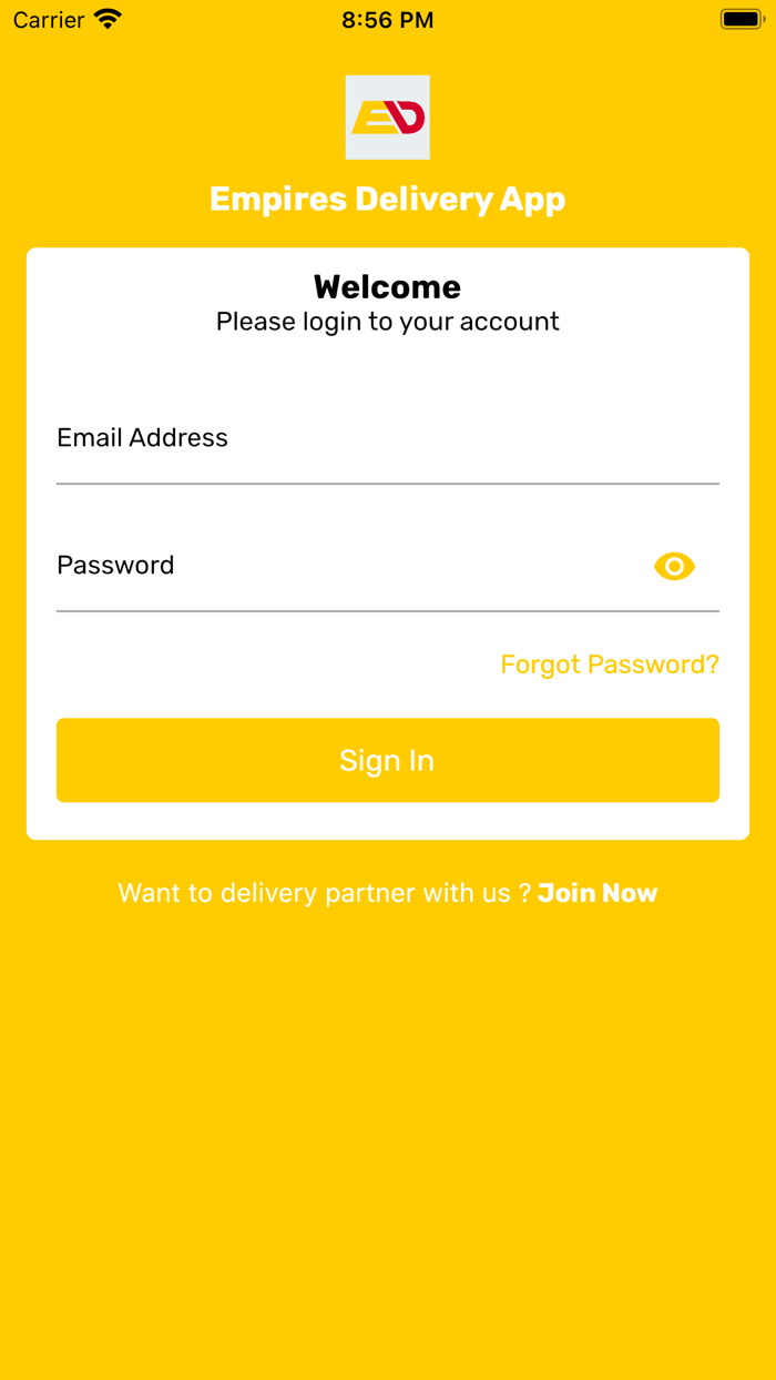 Empires Delivery App