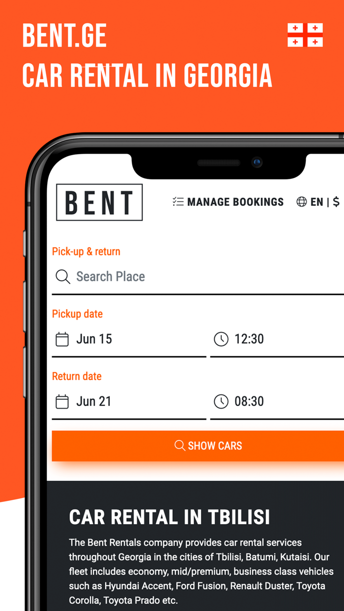 Bent.ge Car rental in Tbilisi