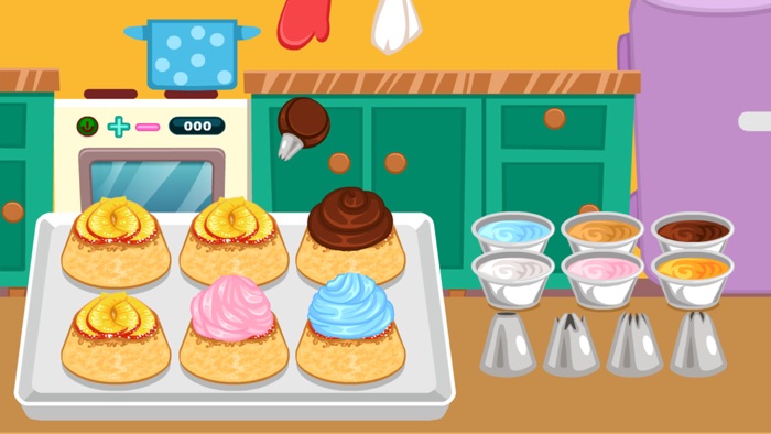 Peach Cupcake Cooking