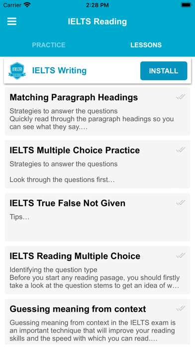 IELTS Readings screenshot 2