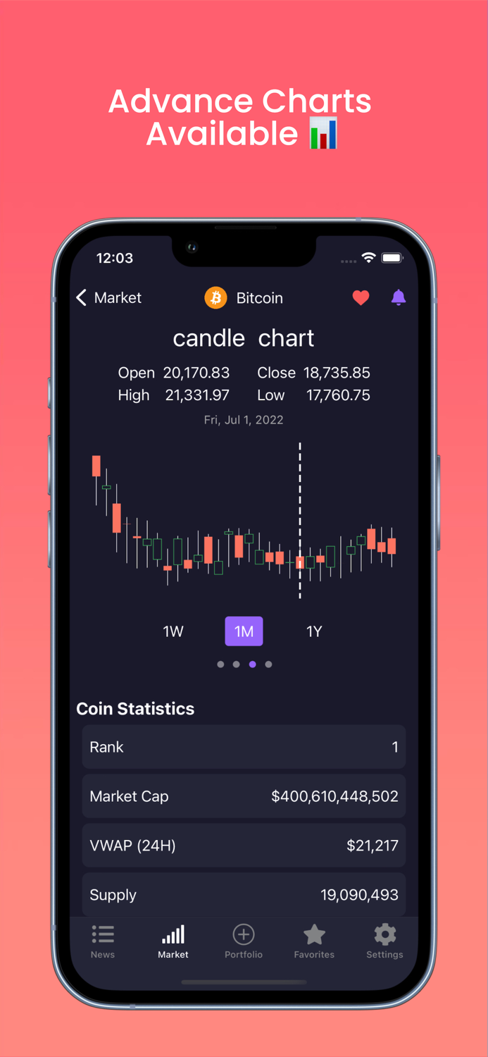 CryptoMarket - Portfolio