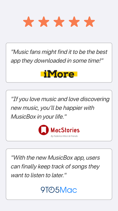 MusicBox: Save Music for Later