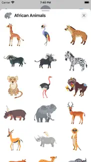 african zoo animals iphone screenshot 2