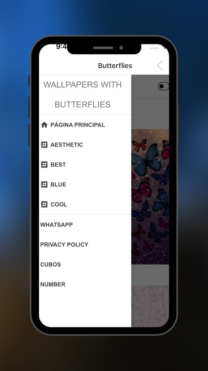 Wallpapers with butterflies screenshot-3