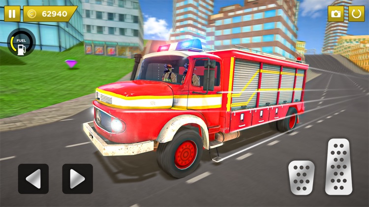 Flying Truck: Fire Truck Games screenshot-3