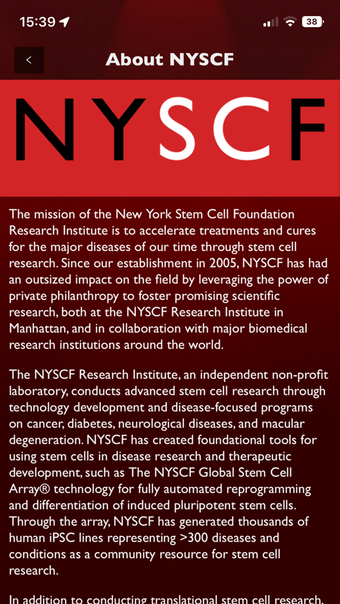 The NYSCF Conference