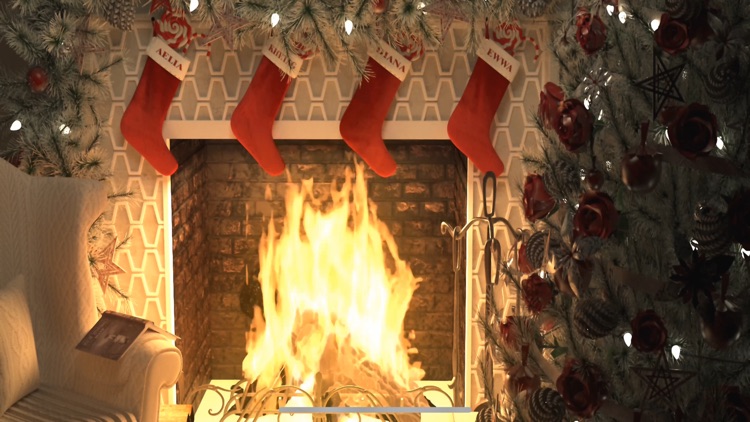 Yule Log - Christmas Fireplace