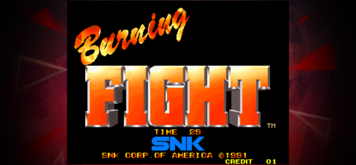 BURNING FIGHT ACA NEOGEO