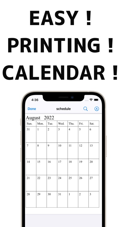 PrintingCalendar:Easy,simple