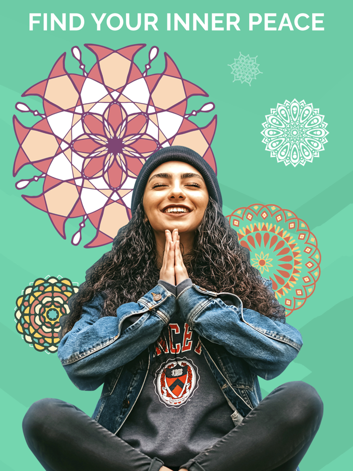 Mandala Coloring Happy Art