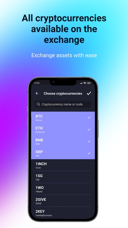 Cryptocurrency exchange screenshot-6