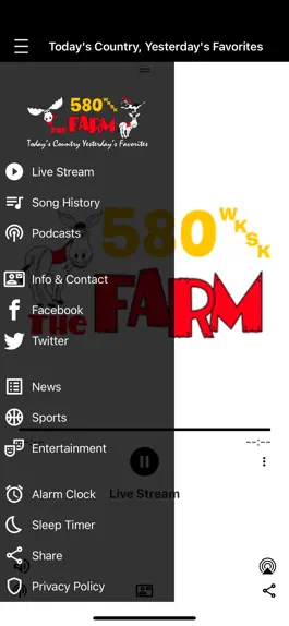 Game screenshot 580 WKSK & 93.5 FM The Farm apk