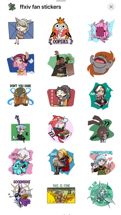 ffxiv fan stickers screenshot-3