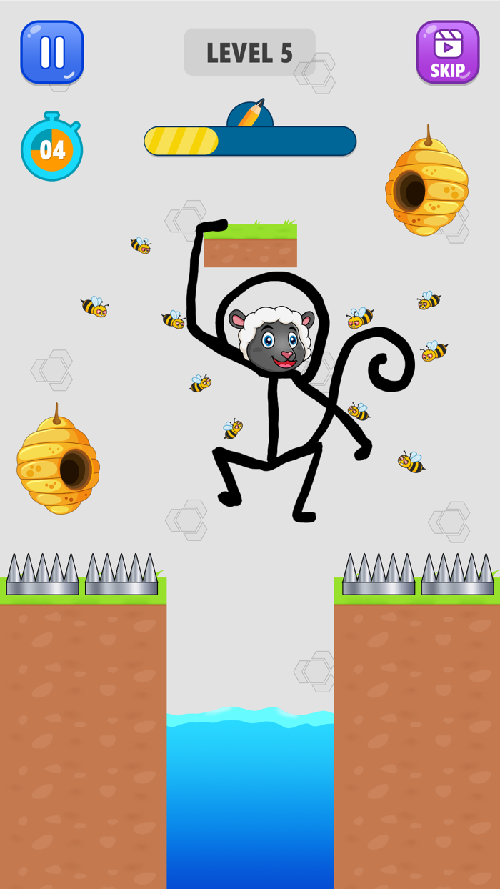 Sheep Rescue - Draw Puzzle