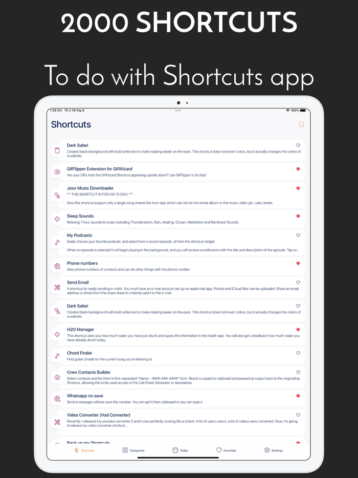 App for Shortcuts by iPhone