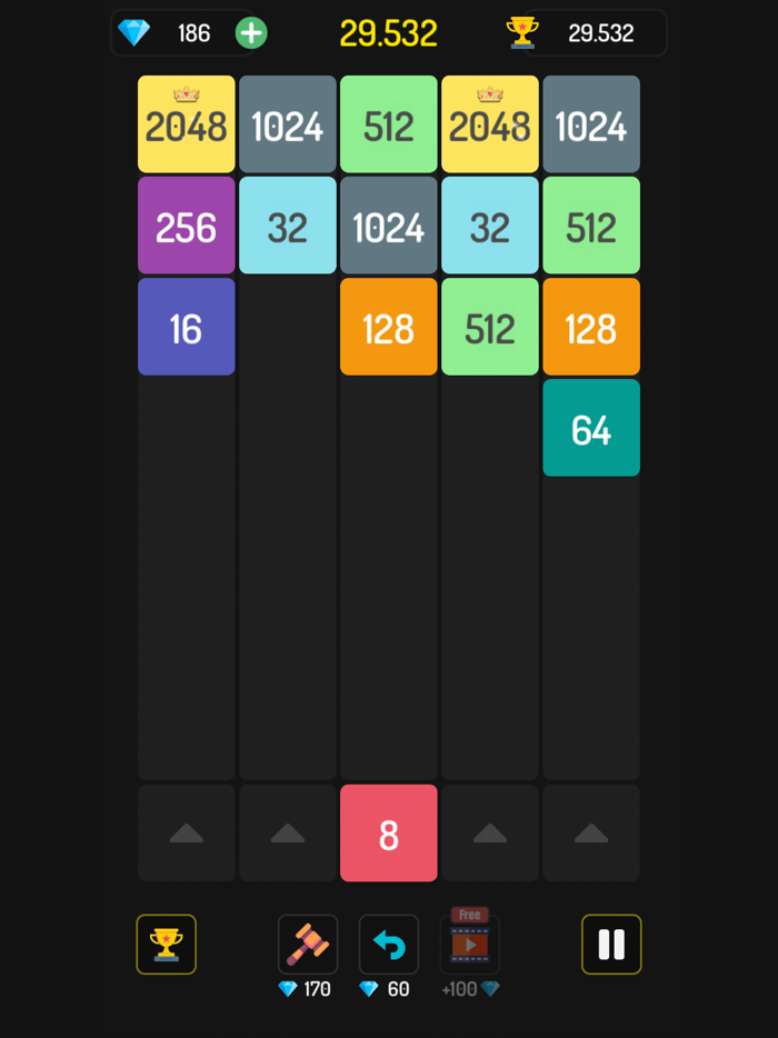 MergeX2 - 2048 Merge Puzzle