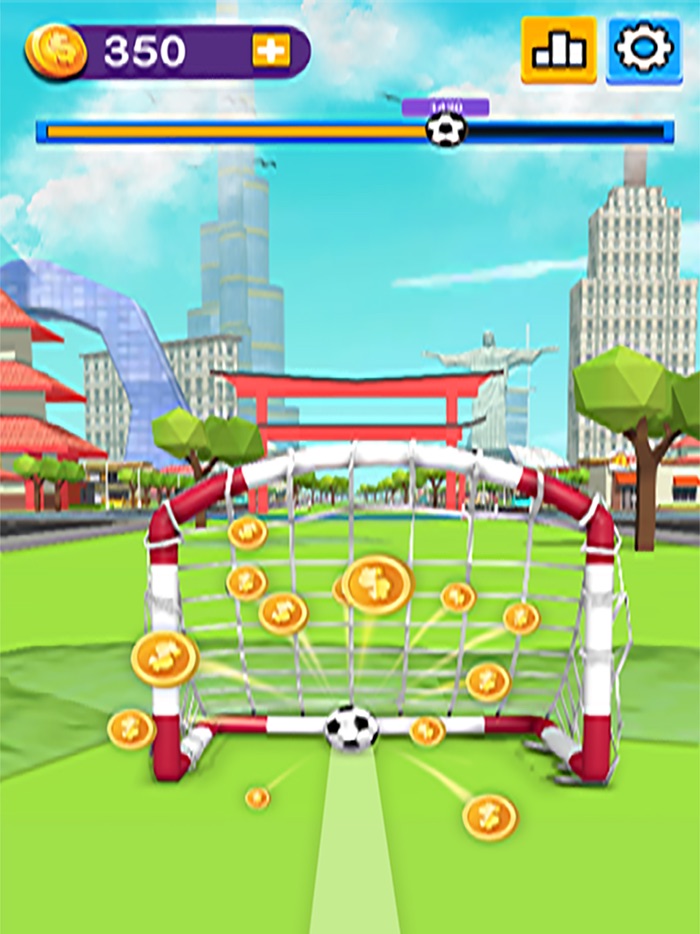 Flick Soccer Kicking Game