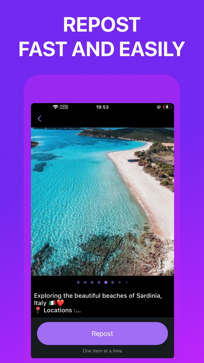 Repost for Instagram app