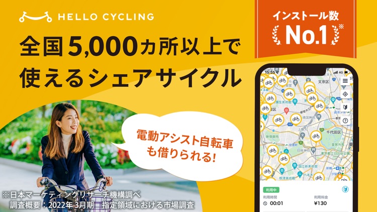 HELLO CYCLING - シェアサイクル