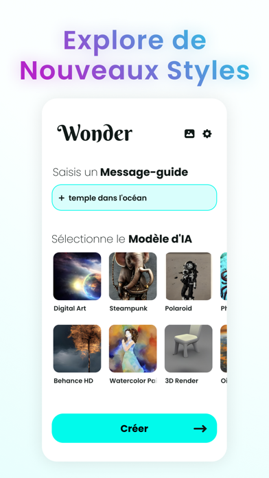 Wonder - Générateur d’art IA
