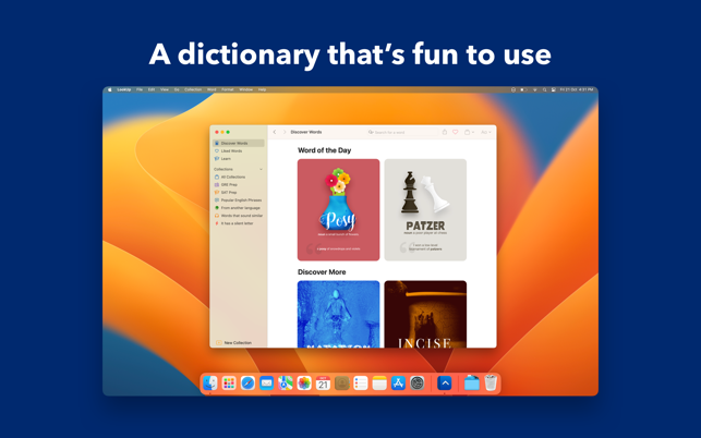 ‎ЛоокУп: снимак екрана енглеског речника