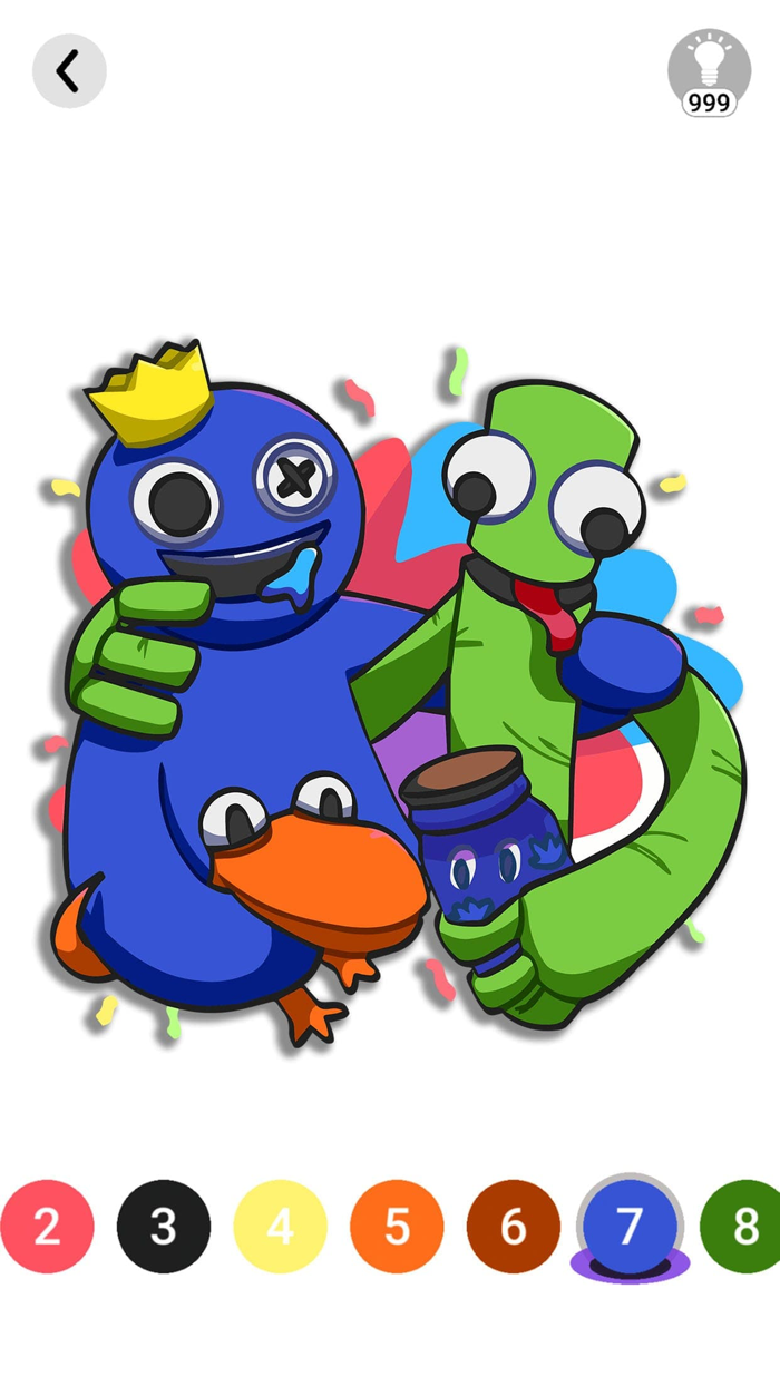 Rainbow Friends Coloring