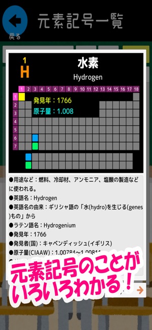 元素記号をおぼえよう をapp Storeで