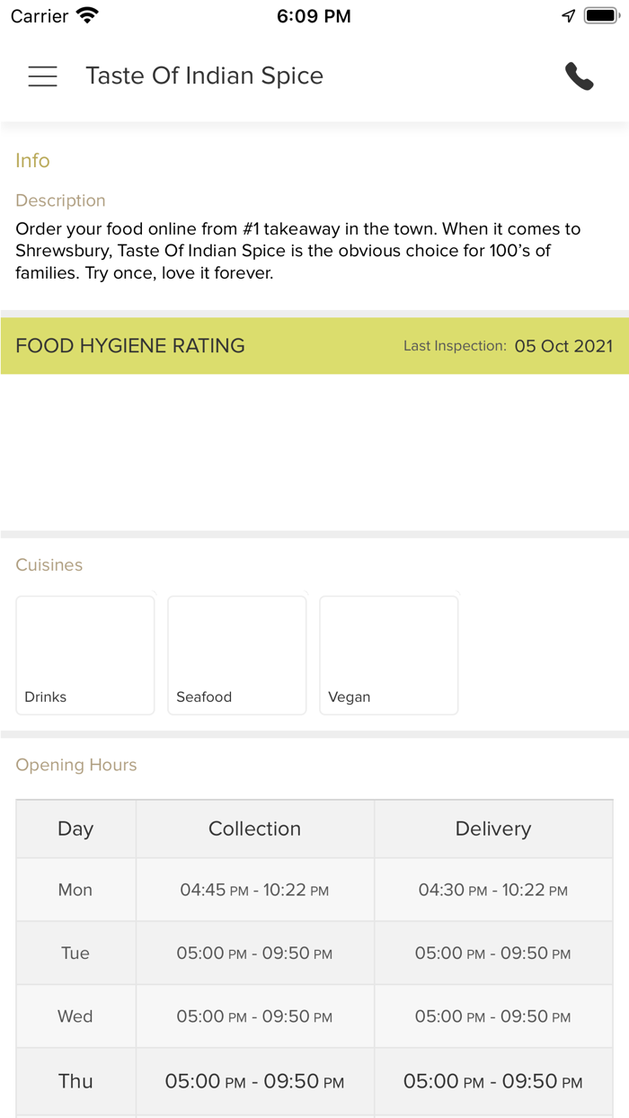 Taste Of Indian Spice