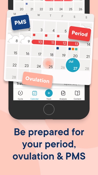 Clue Period, Ovulation Tracker iPhone app afbeelding 2