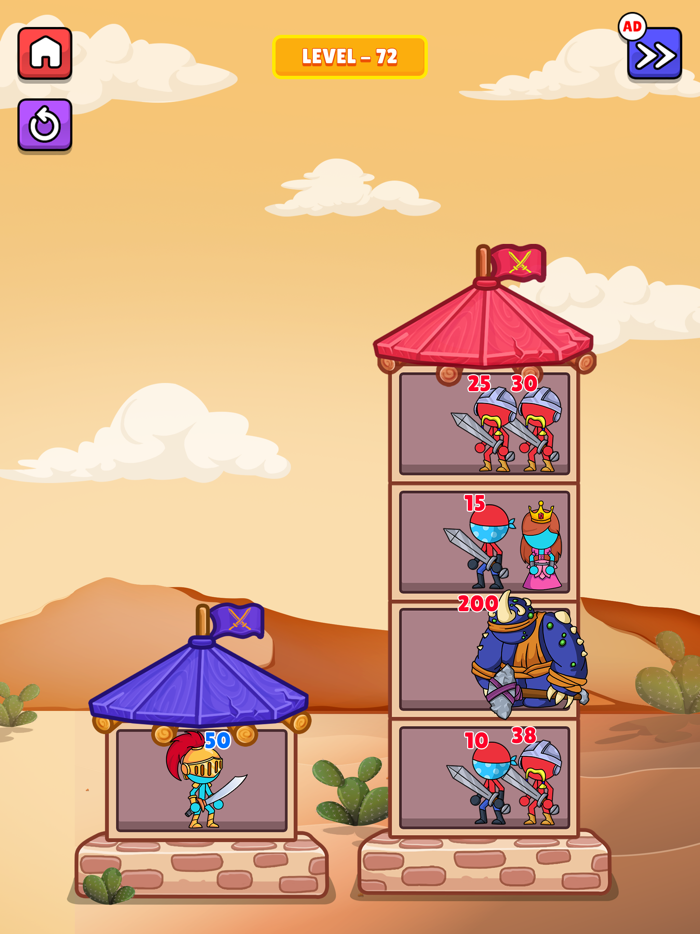 Stickman Hero Merge Tower War