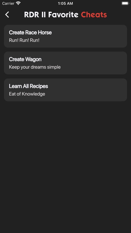 All Cheats for RDR 2