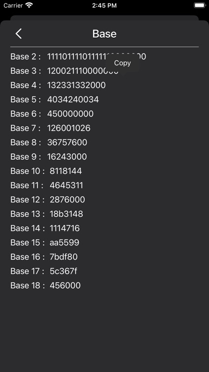 Bin Oct Dec Hex Calculator screenshot-4