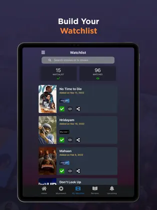 Captura 6 OTT Watchlist – Movie Tracker iphone