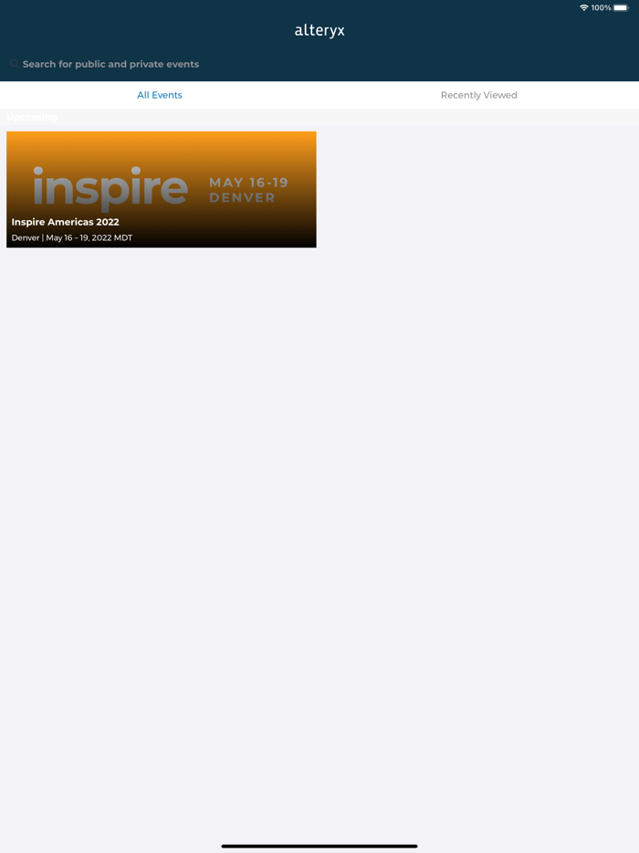 Alteryx Inspire Events
