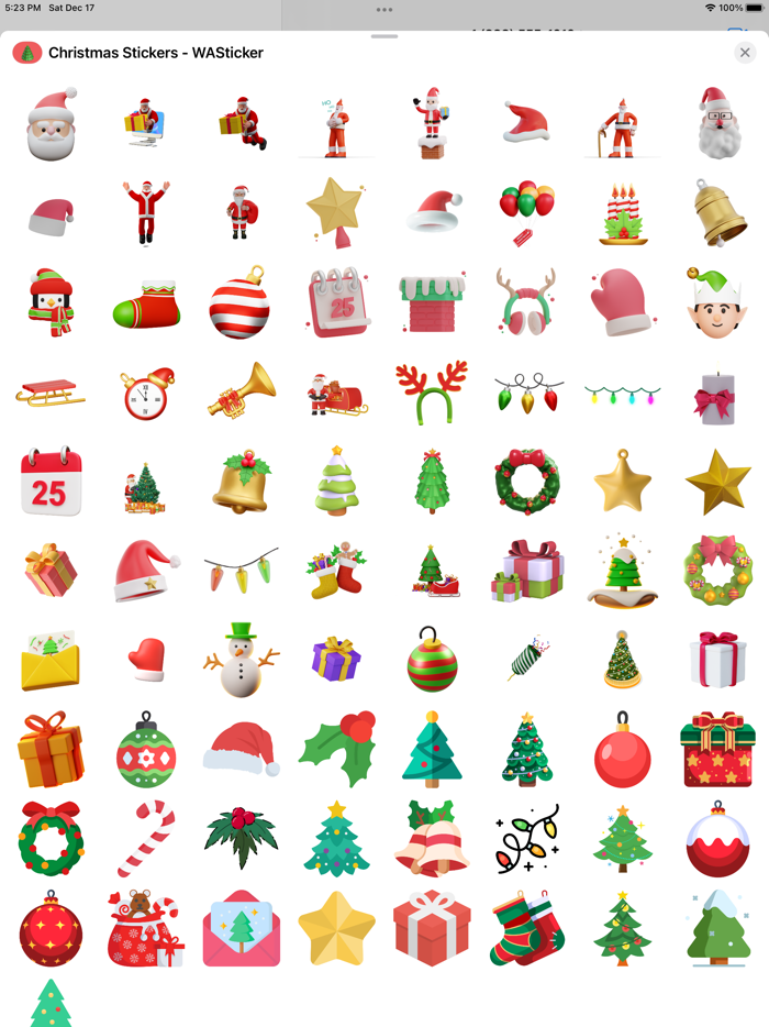 Christmas Stickers-2023 Wishes