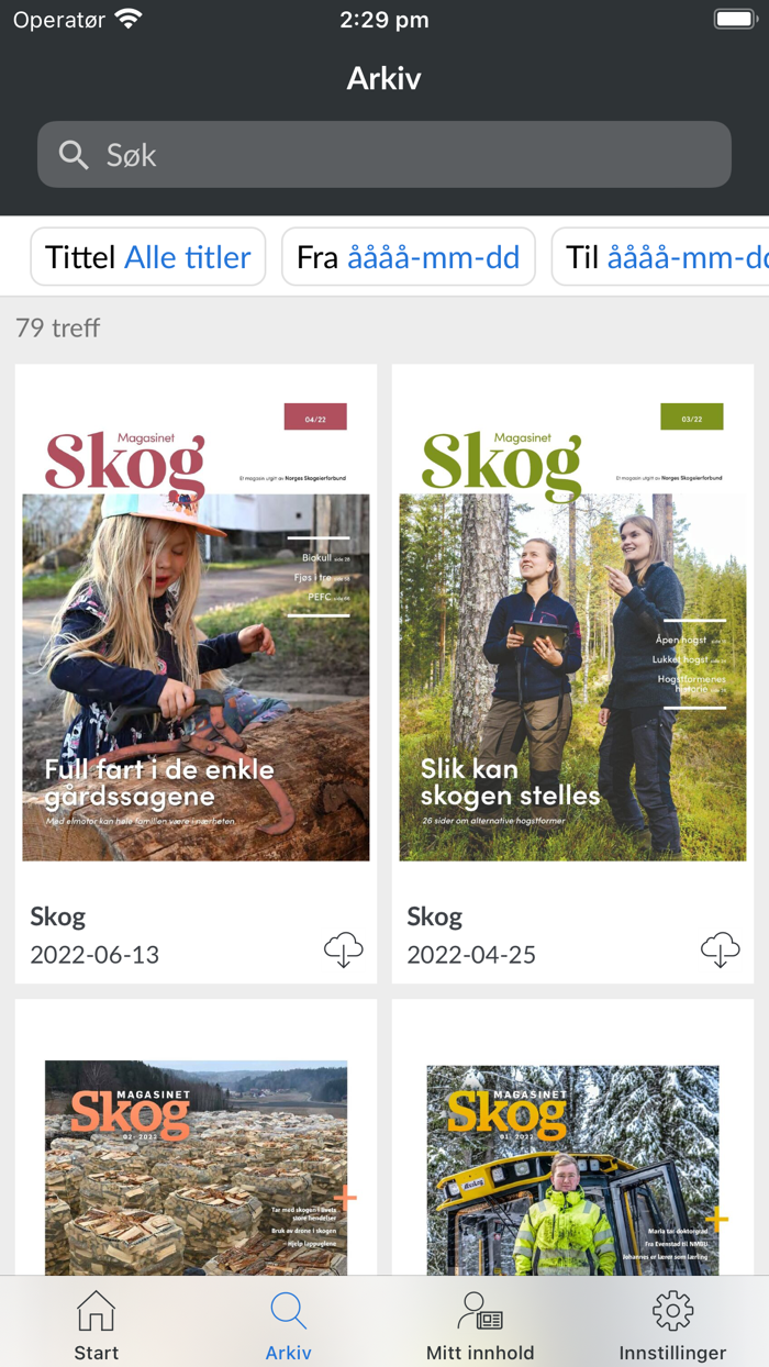 Magasinet Skog