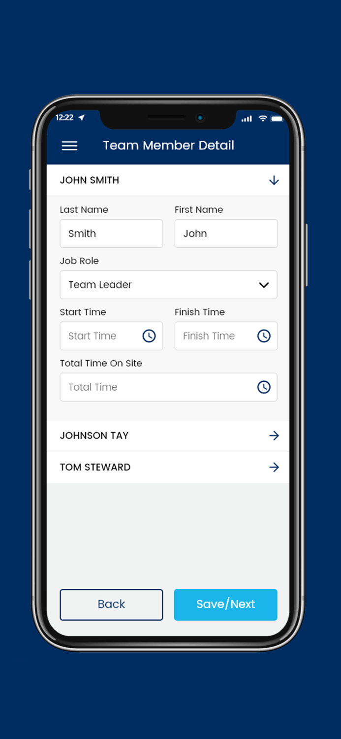 Infront Container Crew App