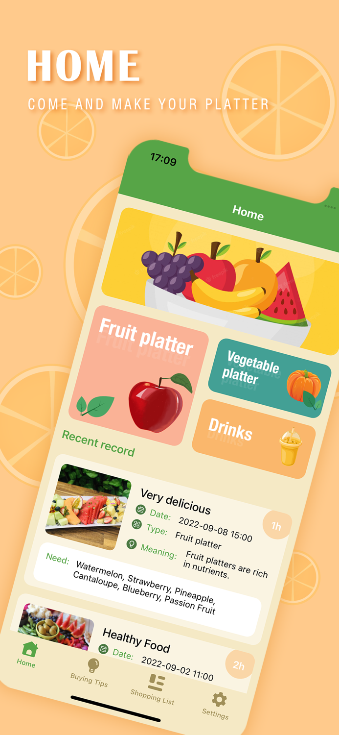 Fruit and vegetable Platter