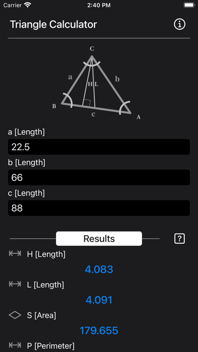 Triangle Calculator Plus screenshot 9