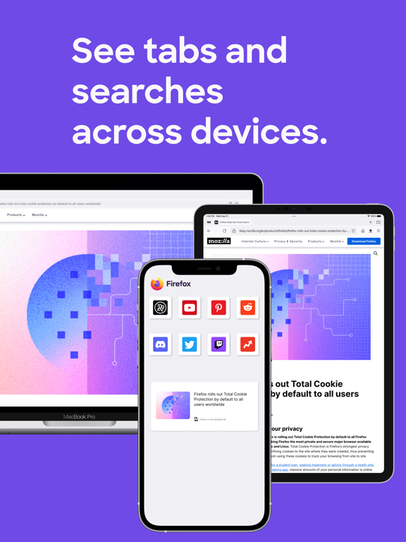 Firefox Private, Safe Browser App voor iPhone, iPad en iPod touch