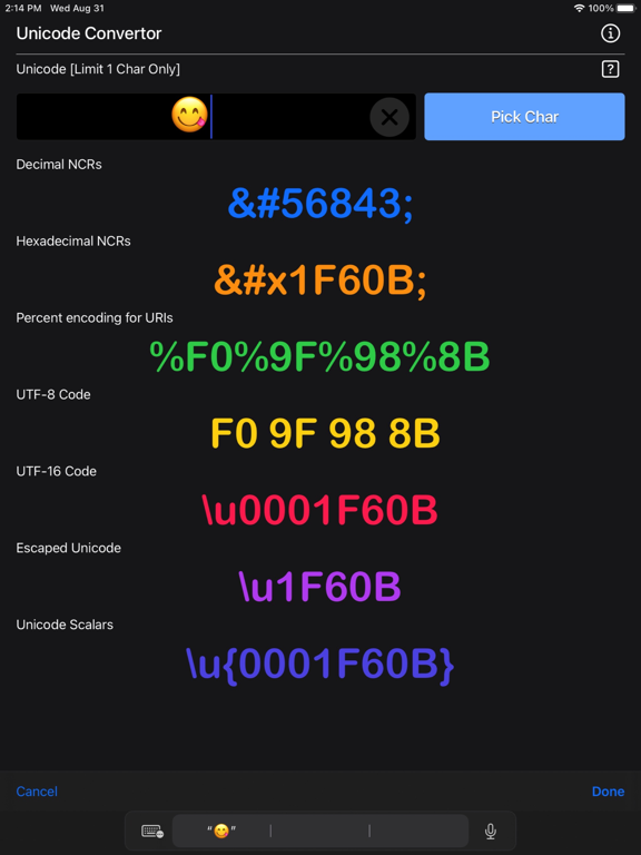 Unicode Converter Plus screenshot 18