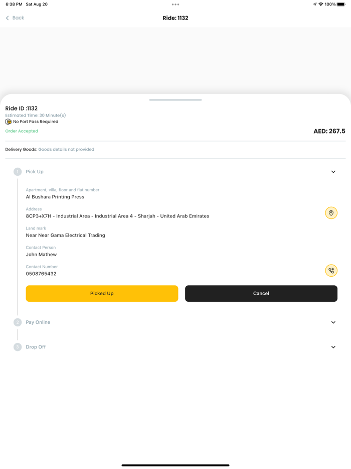 CarryFleet Rider App