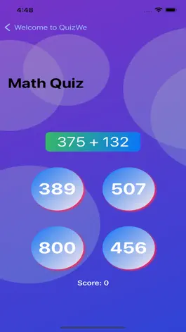Game screenshot QuizWe apk