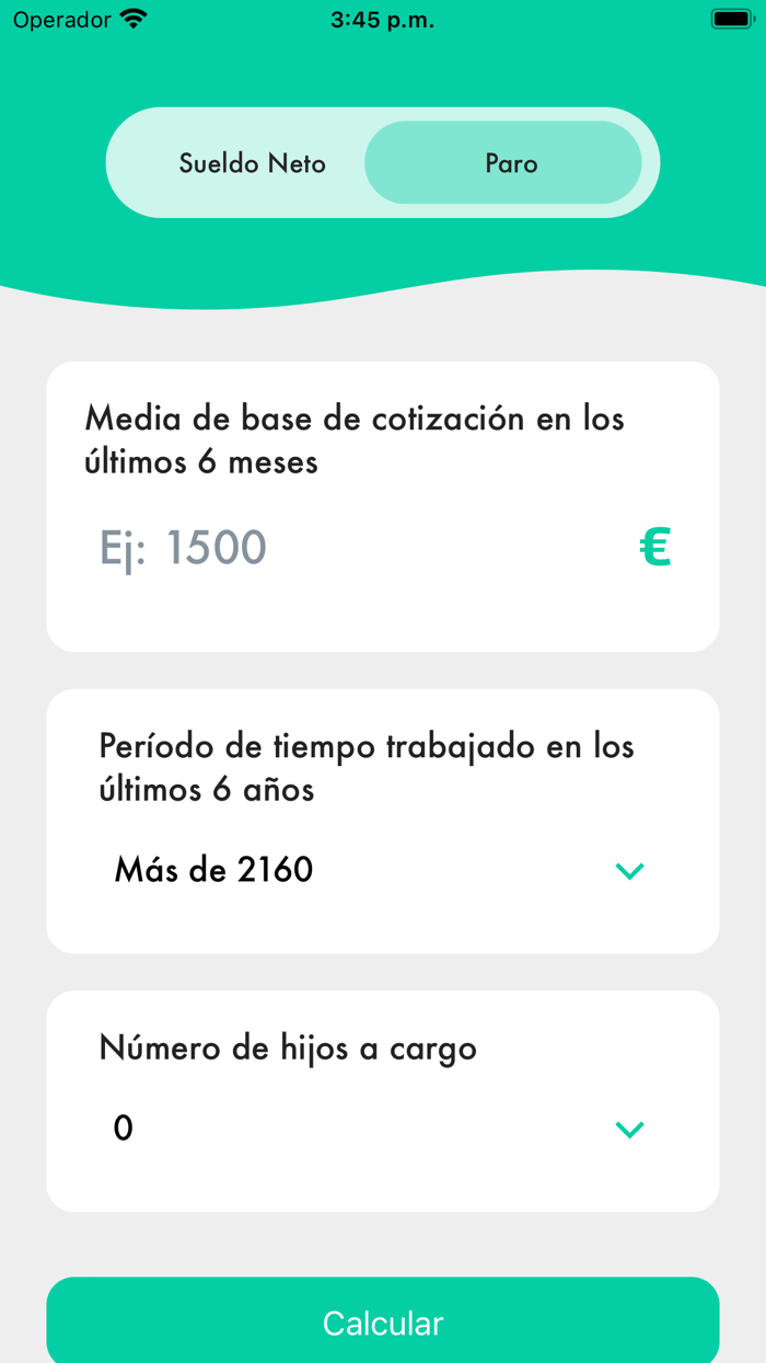 Calculadora de sueldo España