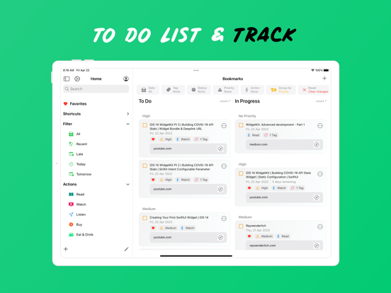 Bookmarks: Organize & Track screenshot 4