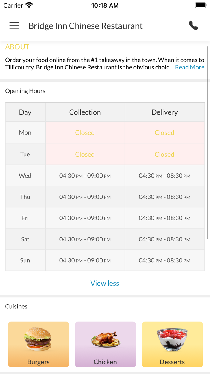 Bridge Inn Chinese Restaurant