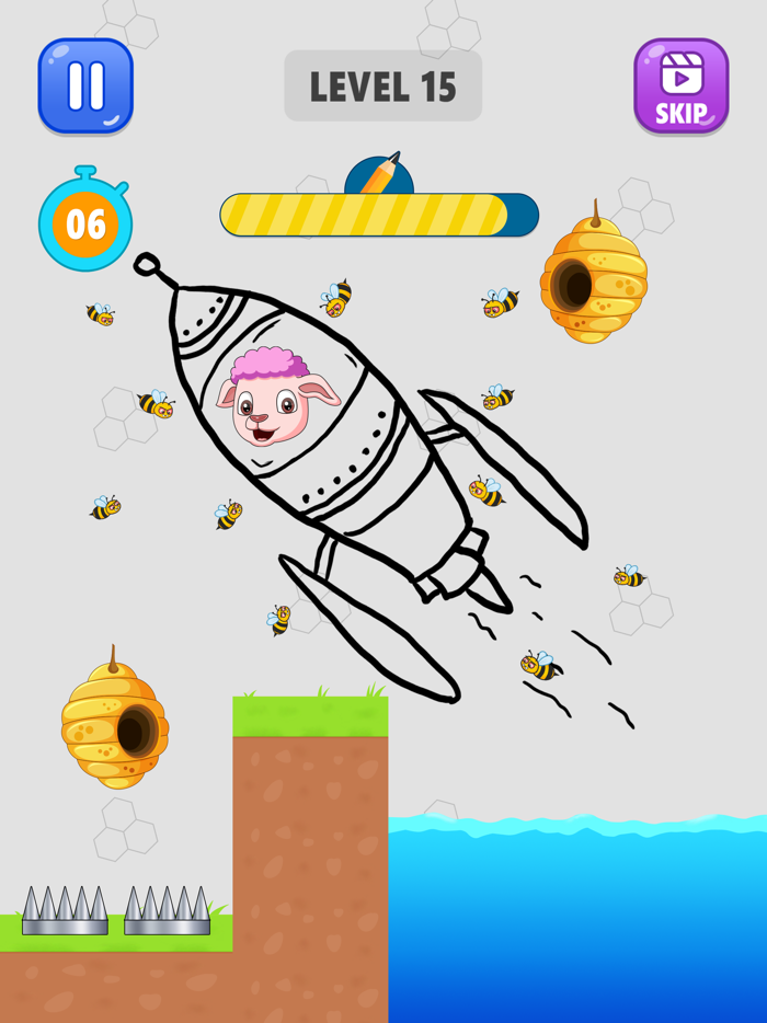 Sheep Rescue - Draw Puzzle