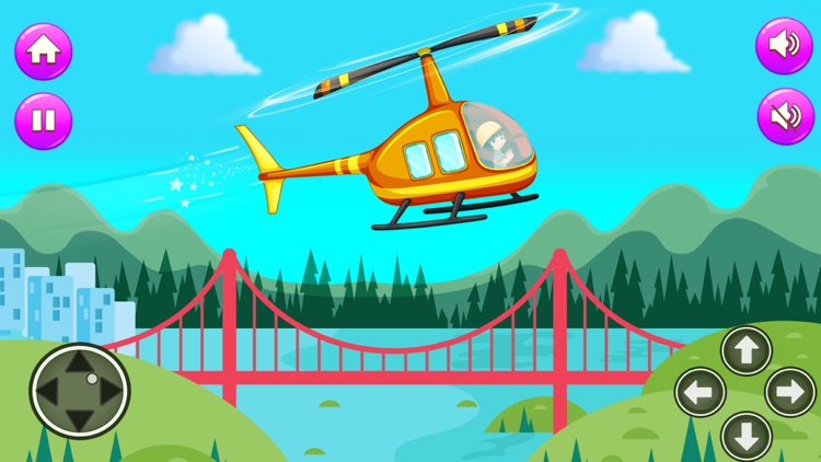 Helicopter Driving Rescue Game